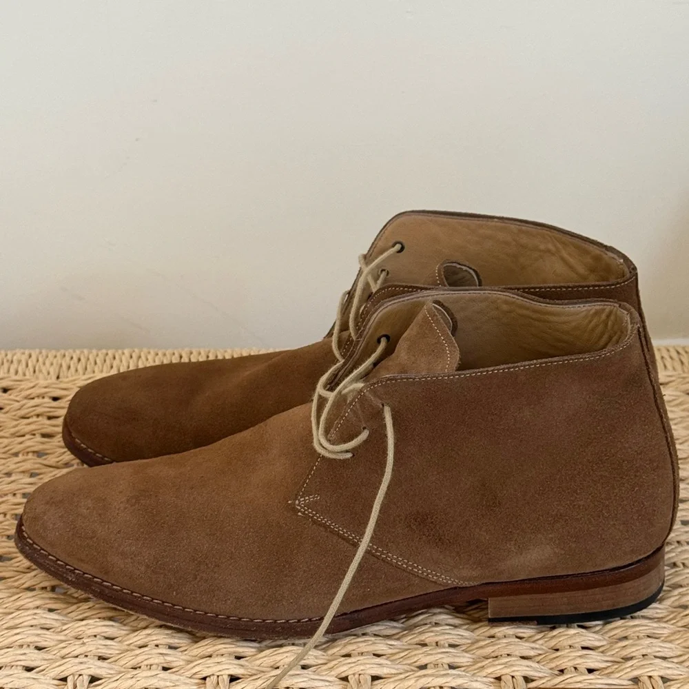 Men's Brown Suede Shoes - Picture 6 of 14